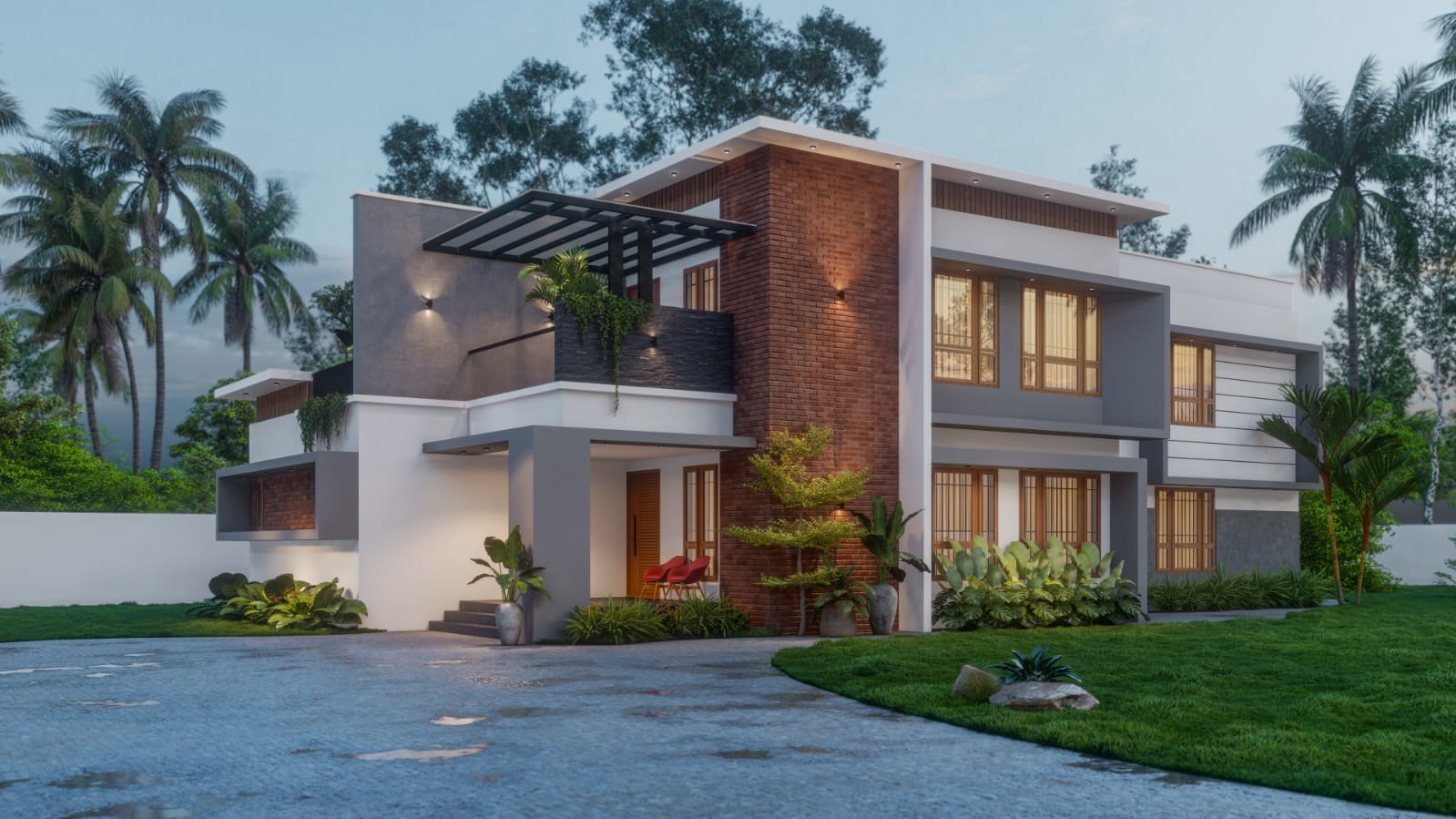 Contemporary Villa - Ernakulam